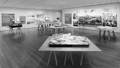 Installation view of Foreclosed: Rehousing the American Dream at The Museum of Modern Art, 2012